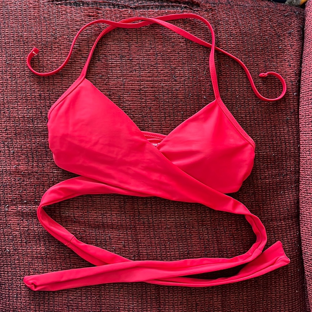 Aerie Small Red Bikini Top